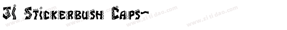 JI Stickerbush Caps字体转换